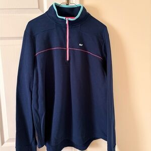 Women’s Vineyard Vine Navy Half-Zip Sweater